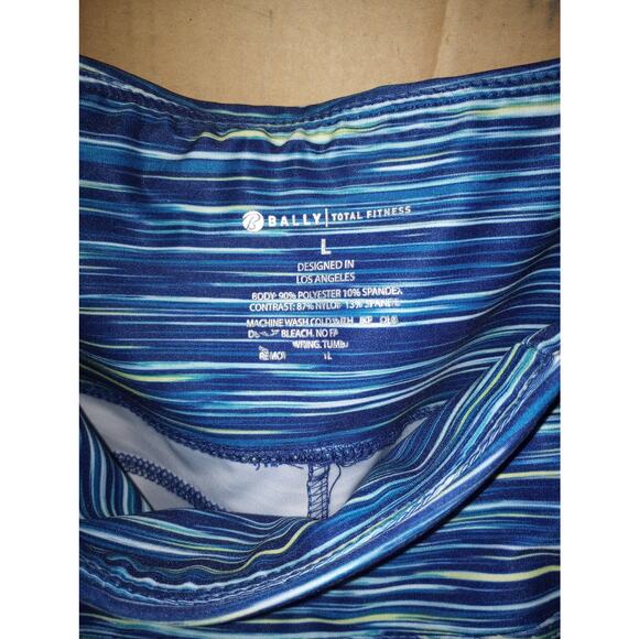 Bally Total Fitness Workout Yoga Exercise Athletic Legging Capris L - Picture 2 of 9